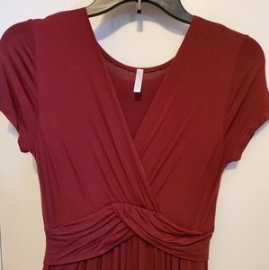 Drape Nursing/Maternity maxi dress